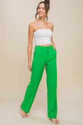 Love Tree Women's High Waist Straight Pants - Flattering, Comfortable & Versatile Wardrobe Essential